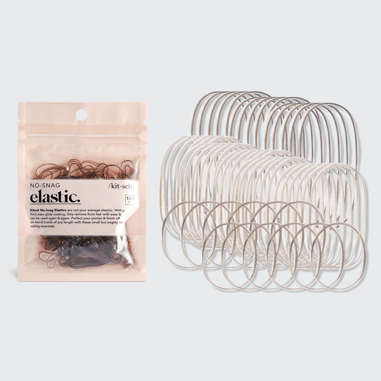 No-Snag Elastic 100pc (Marron)