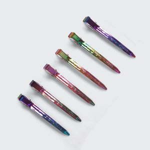 Styling Hair Clips 6pc Set - Iridescent