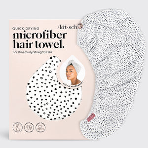 Micro Dot Microfiber Hair Towel