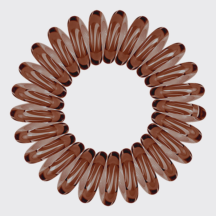 Spiral Hair Ties 8 kpl - Brunette - ruskeat hiukset