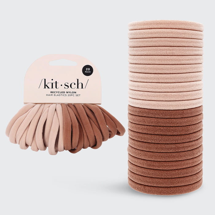 Elastische Haarelastiekjes 20 Pack - Blush