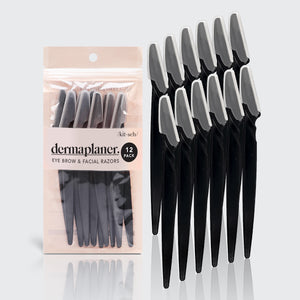 Dermaplaning Tool 12pk | Umweltfreundlich Schwarz