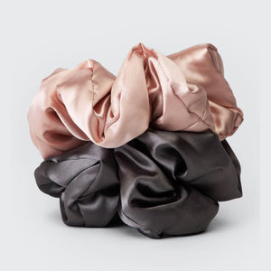 Satiininen unityyny Scrunchies - Blush/Harmaa