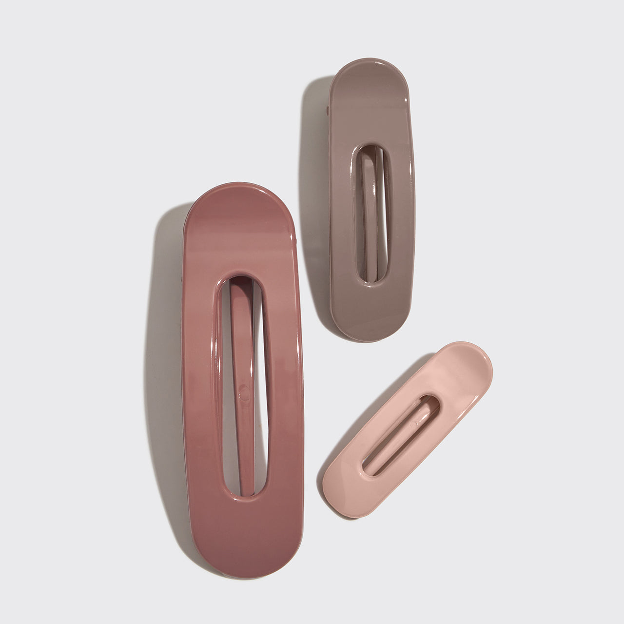 Flat Lay Claw Clip 3st Flat- Terracotta