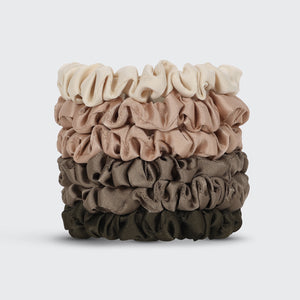 Ultra Petite Satin Scrunchies 6kpl - Eukalyptus