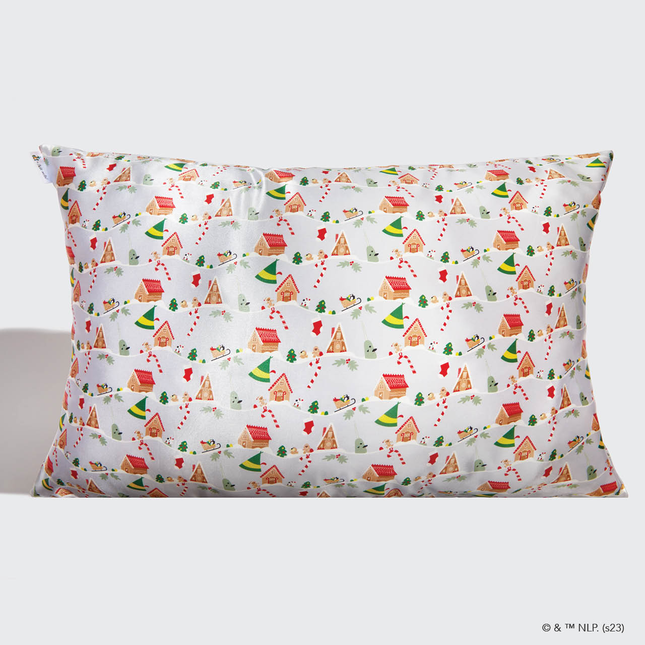 Kitsch x elf Satin Pillowcase - Periwinkle Christmas