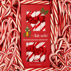 elf x Kitsch Satijn Krulset zonder warmte - Candy Cane