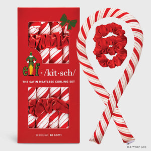 elf x Kitsch Rizador Satinado Sin Calor - Candy Cane