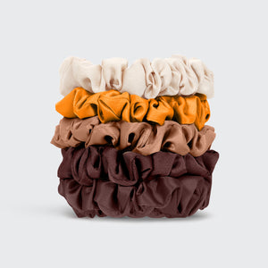 Satin Petite Scrunchies 5-dels set - Sedona