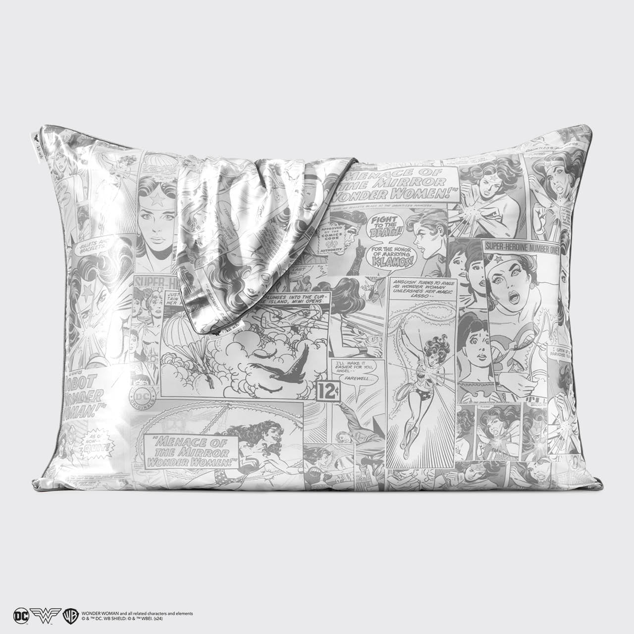 Wonder Woman x Kitsch Funda de almohada de satén - Comic Print