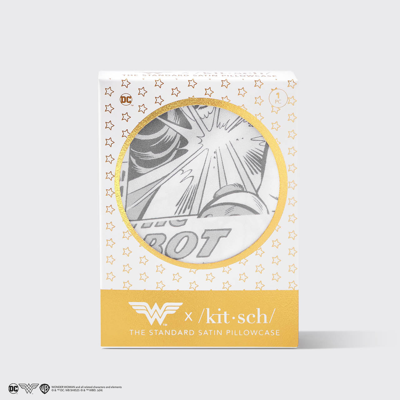 Wonder Woman x Kitsch Funda de almohada de satén - Comic Print