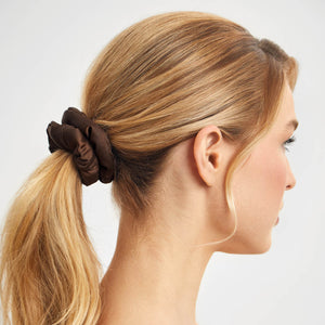 Scrunchies i återvunnet tyg - 3 delar - Rosewood