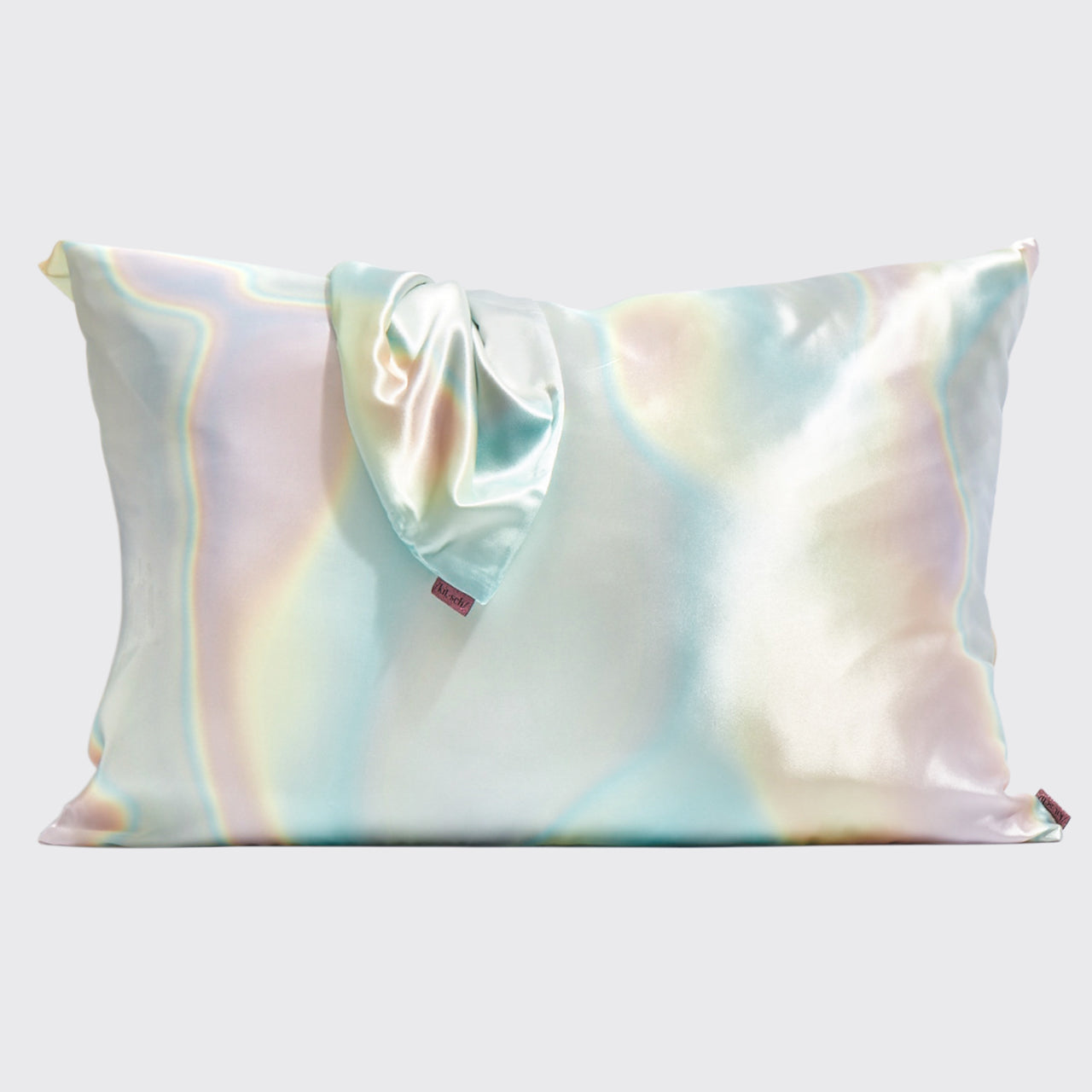 Well Rested Satin Pillowcase and Pillow Scrunchie 2pc Set - Aura