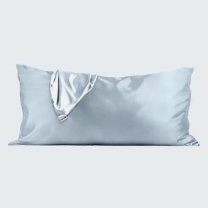 Haze Blue Satin King Pillowcase