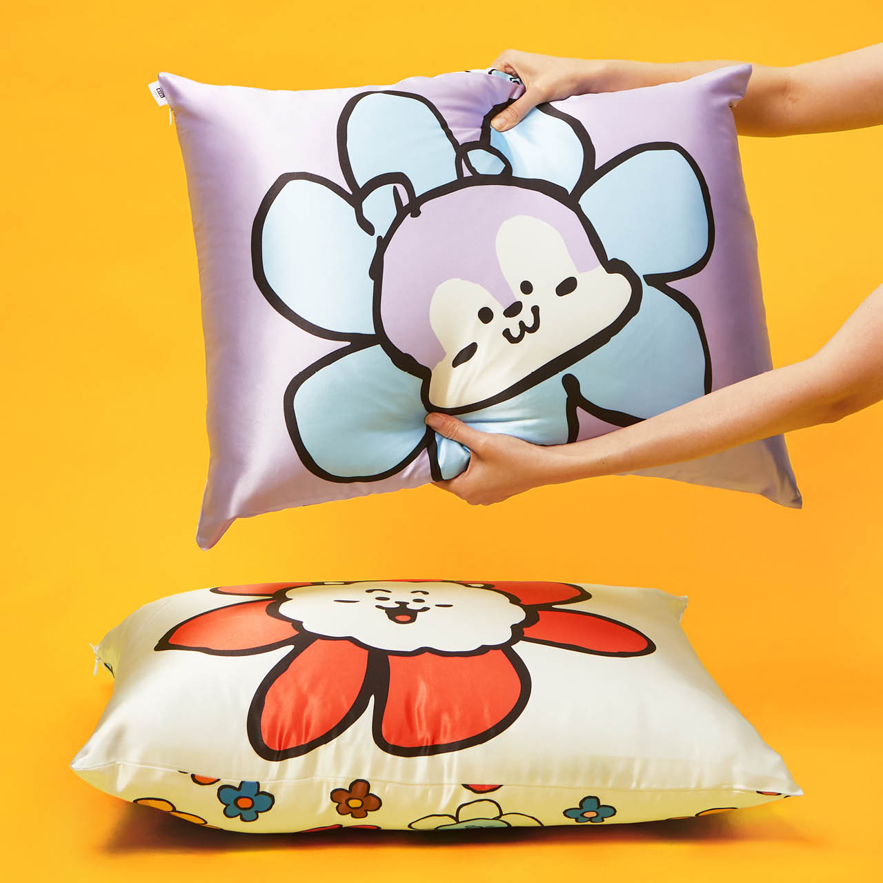 BT21 meets Kitsch Funda de almohada de satén - MANG