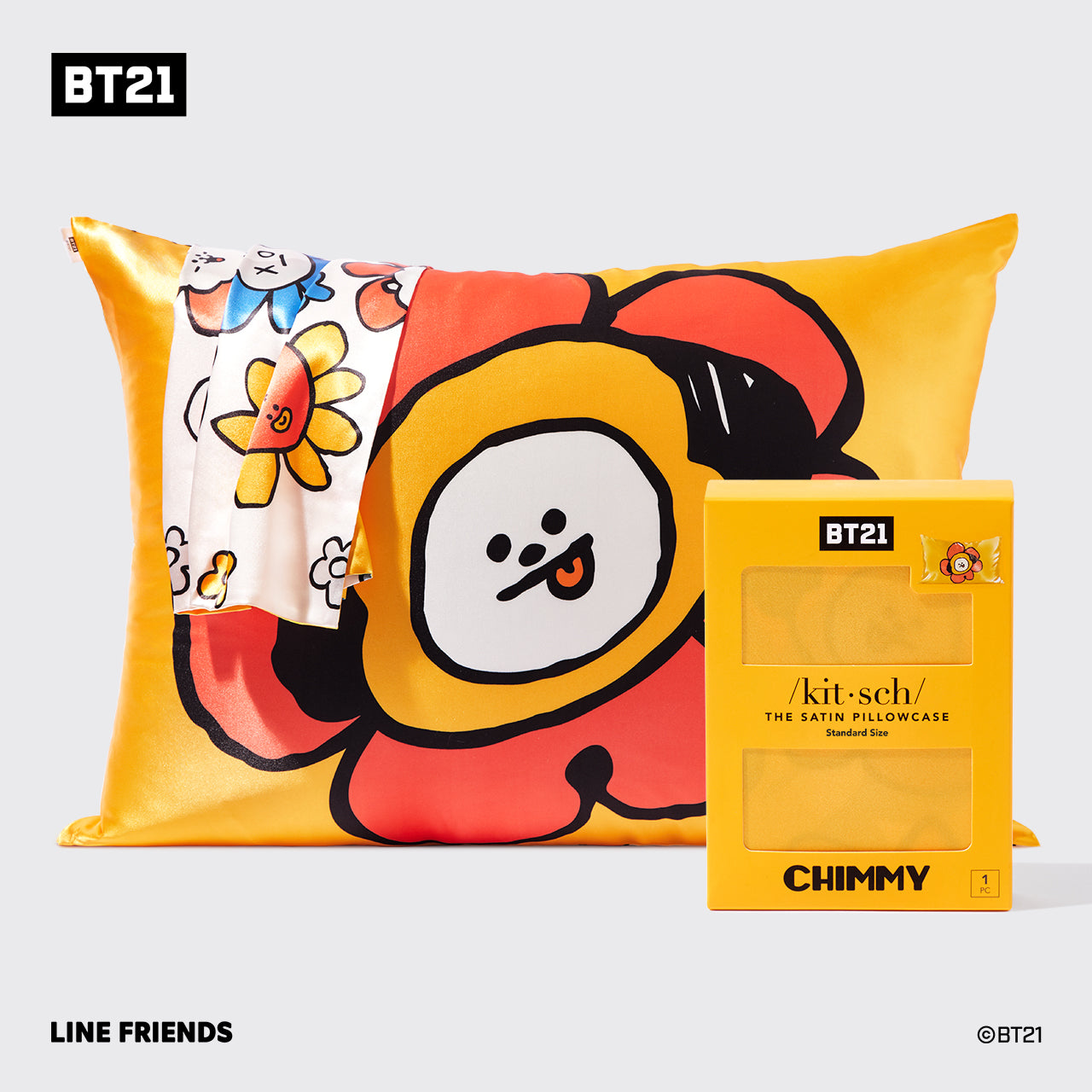 BT21 meets Kitsch Satin Kuddfodral - CHIMMY