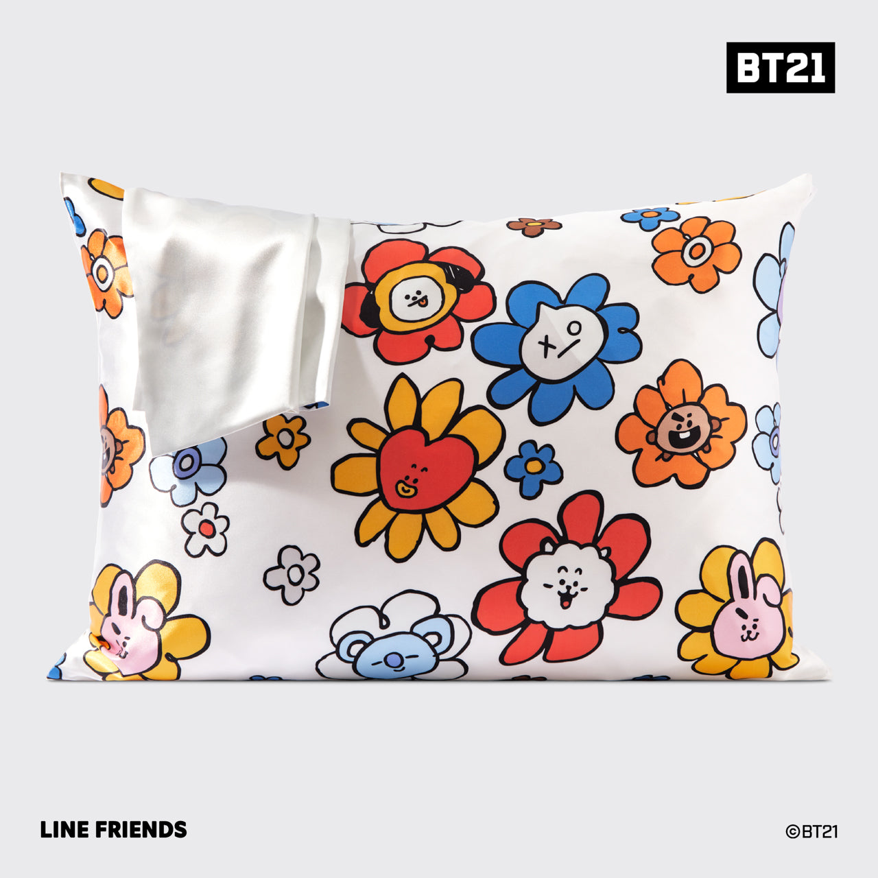 Kitsch x BT21 Taie d'oreiller en satin - VAN