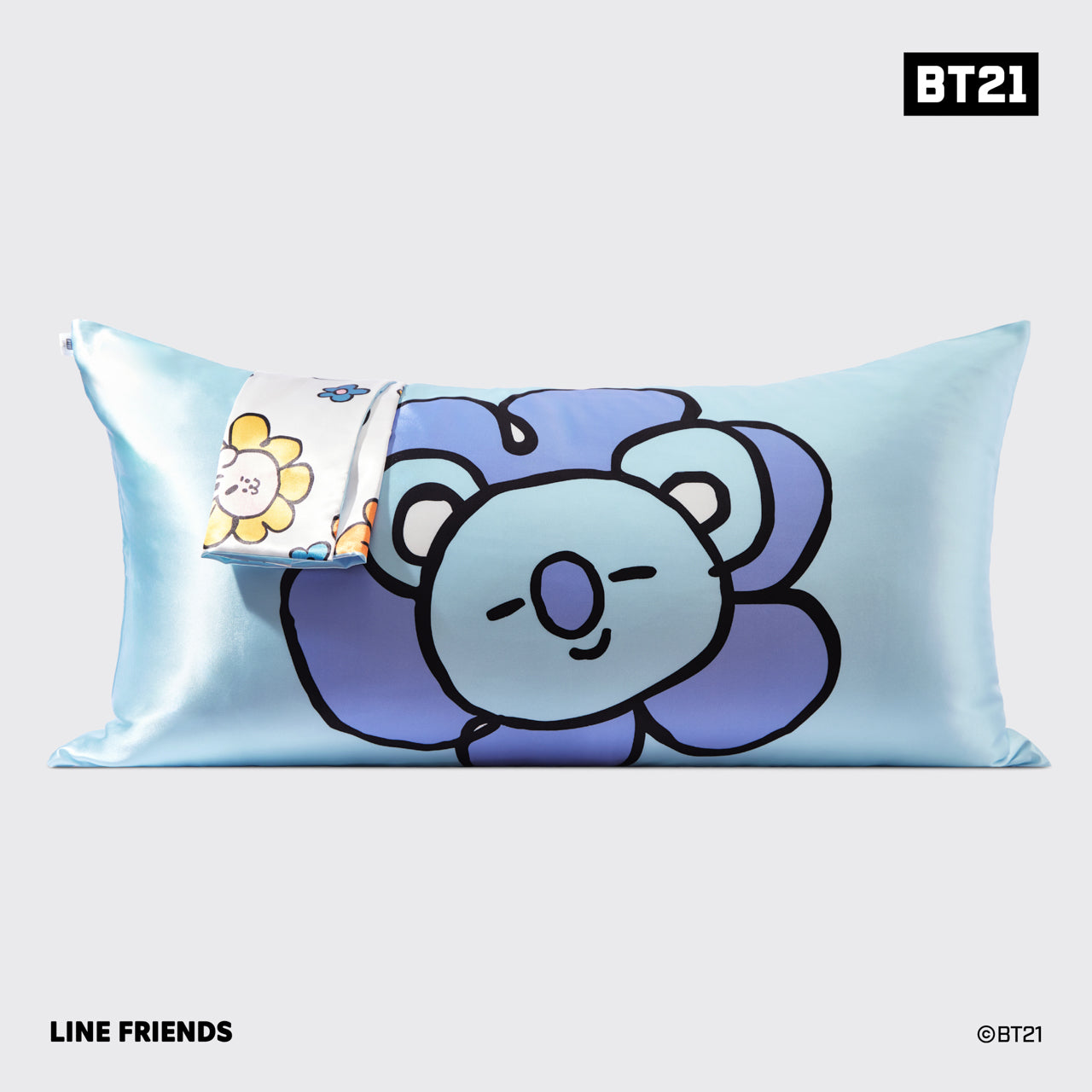 BT21 x Kitsch Satiini tyynyliina King - Koya - Koya