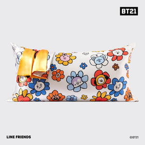 BT21 x Kitsch Satiini tyynyliina kuningas - Chimmy