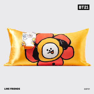 BT21 x Kitsch Satiini tyynyliina kuningas - Chimmy