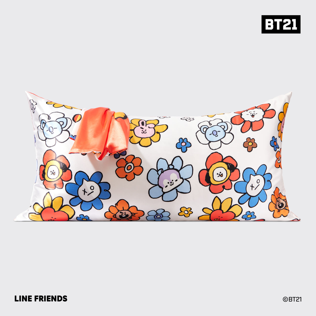 BT21 x Kitsch Satiini tyynyliina kuningas - Tata