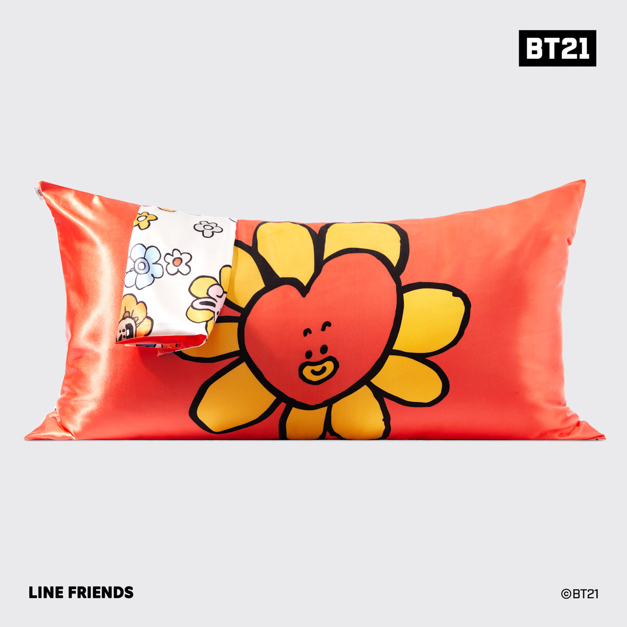 BT21 x Kitsch Satiini tyynyliina kuningas - Tata