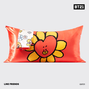 BT21 x Kitsch Satiini tyynyliina kuningas - Tata