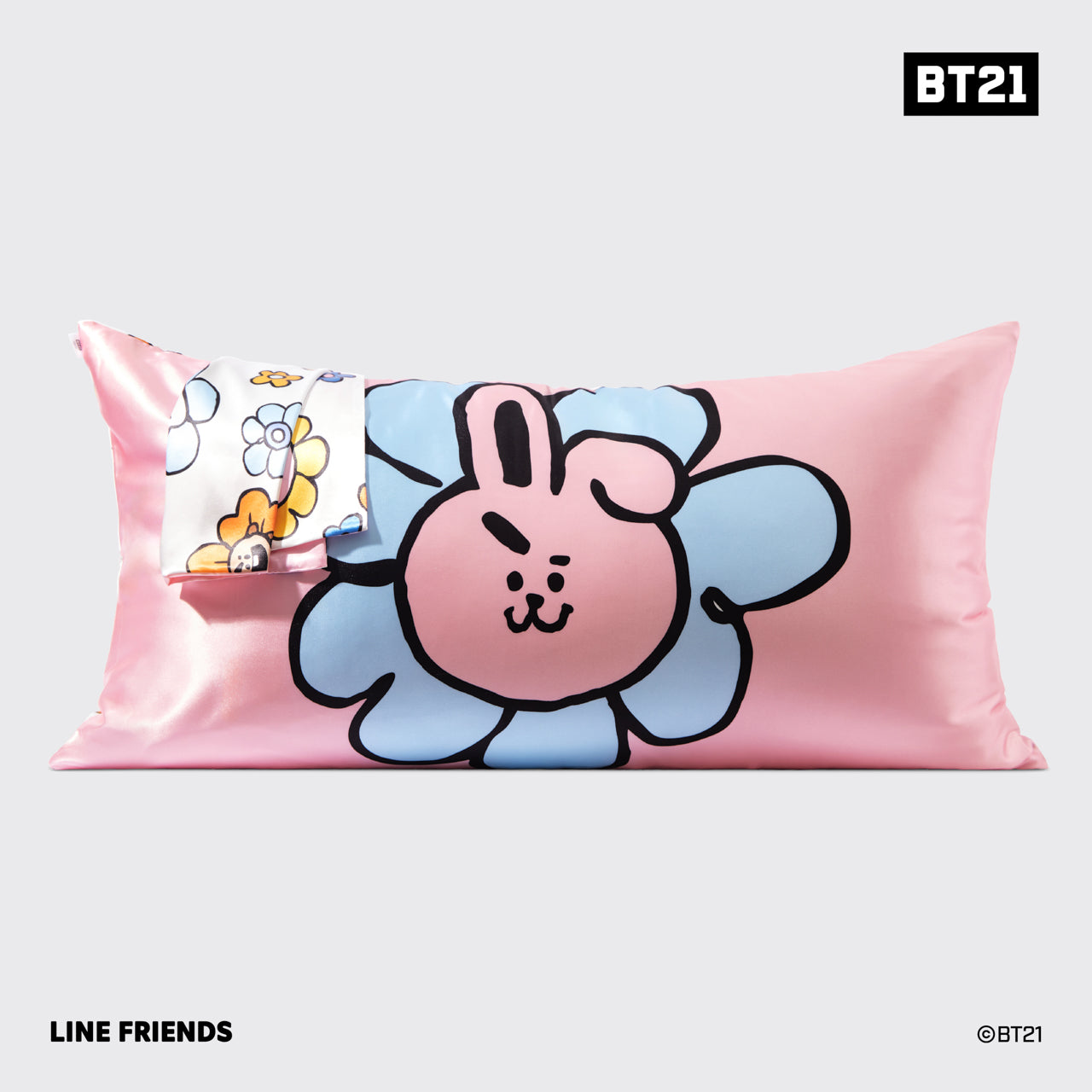 BT21 x Kitsch Satiini tyynyliina kuningas - Cooky