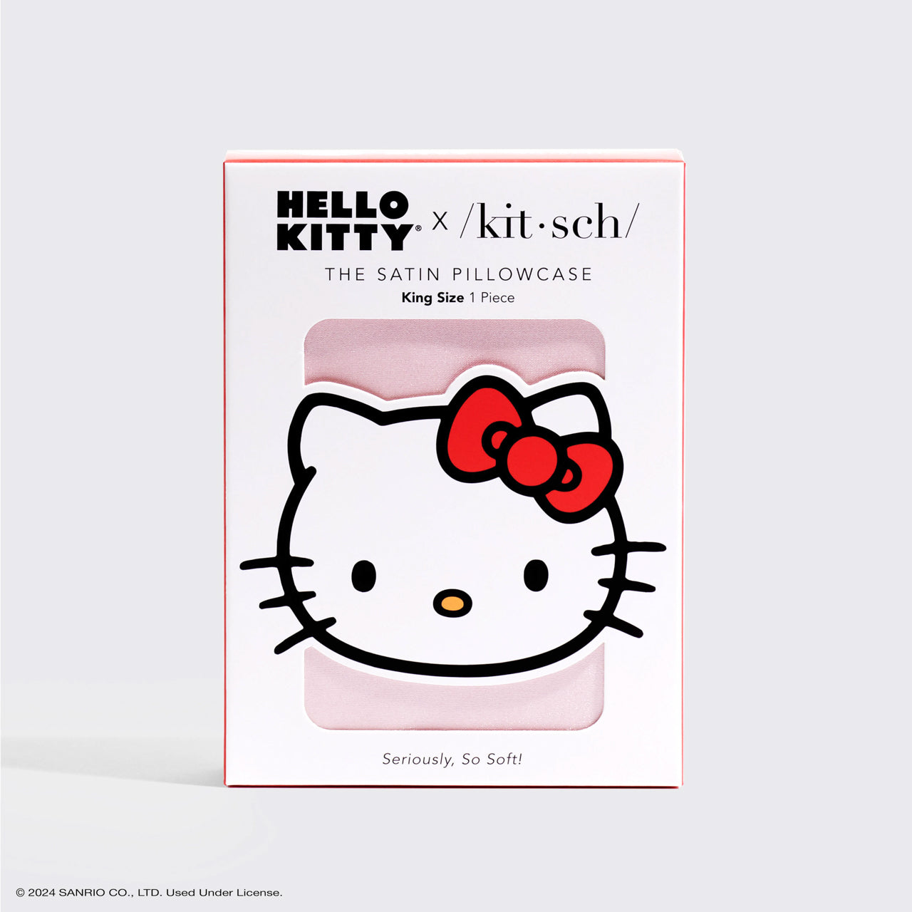 Kitsch x Hello Kitty Taie d'oreiller King - Hello Kitty Face rose