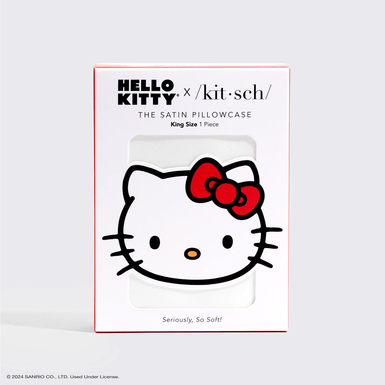 Kitsch x Hello Kitty örngott King - Elfenben Hello Kitty rosett