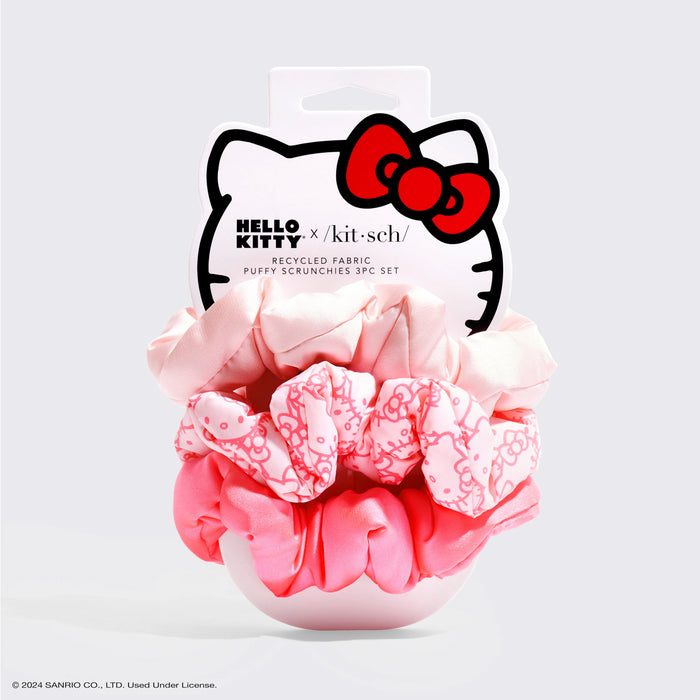 Kitsch x Hello Kitty Puffy Scrunchies 3pc Set