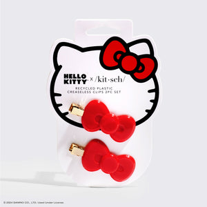 Hello Kitty x Kitsch, fermagli in plastica riciclata e senza cuciture, set da 2 pz.