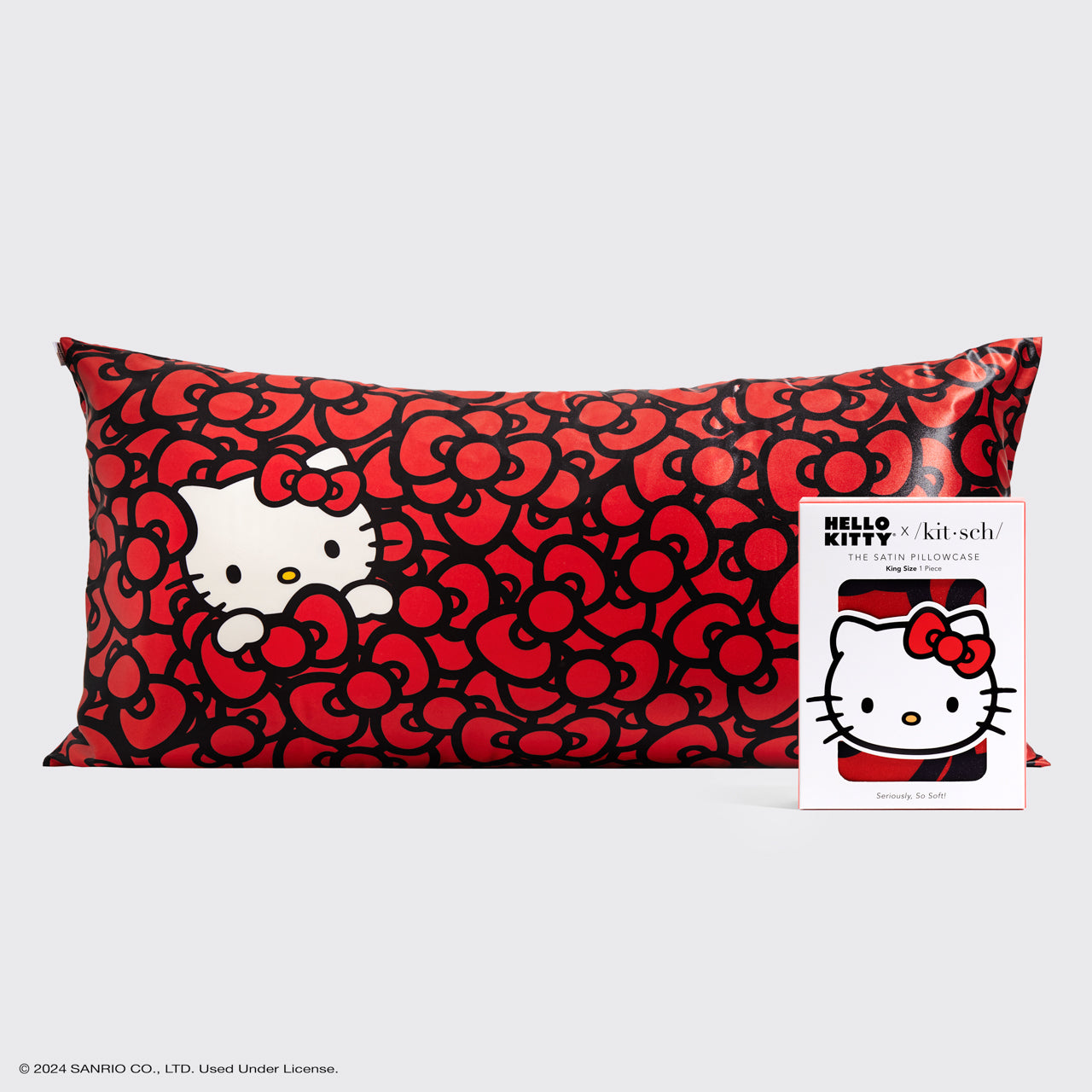 Kitsch x Hello Kitty Kuddfodral King - Hello Kitty badar i ett hav av rosetter