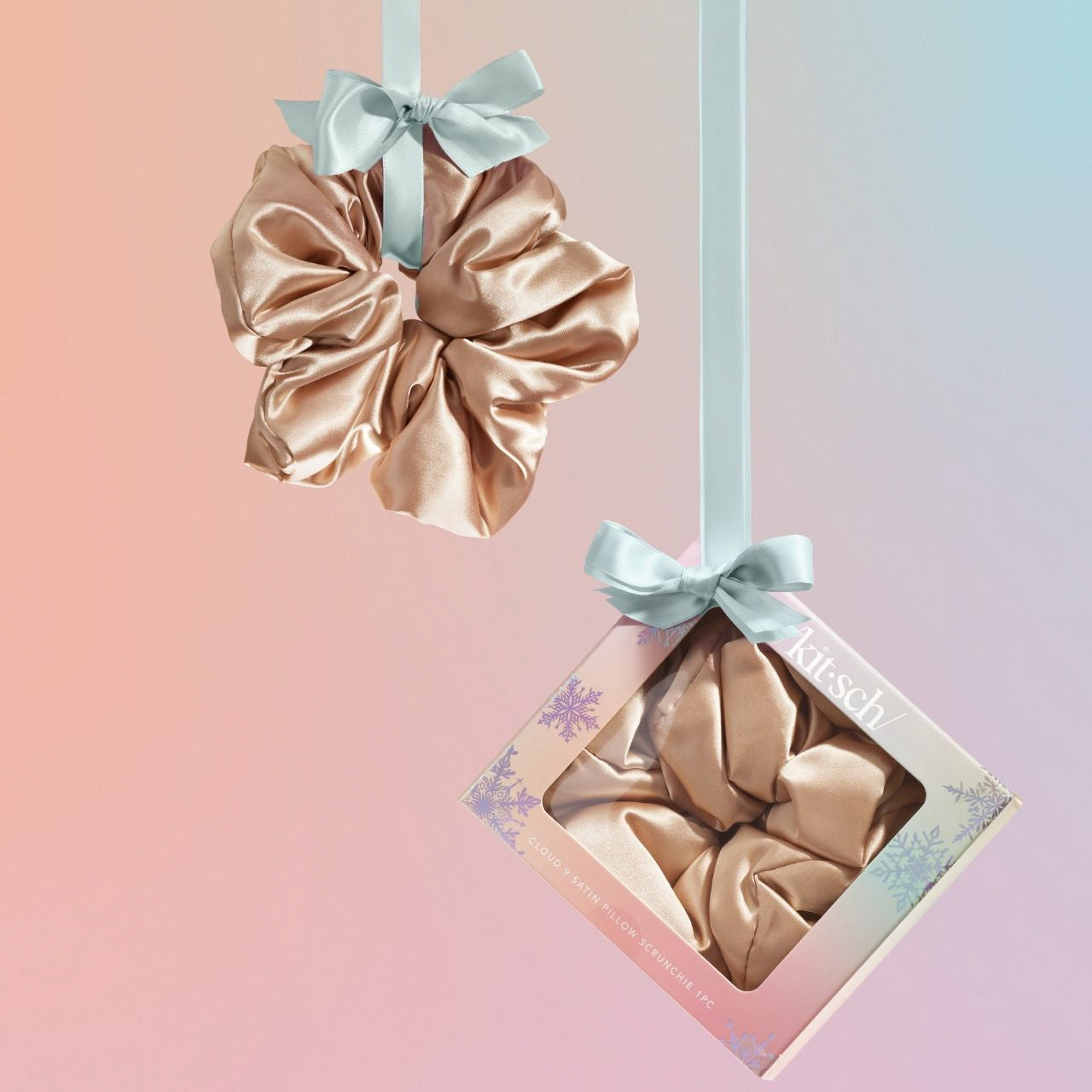 Cloud 9 Satijnen Kussen Scrunchie 1pc - Champagne