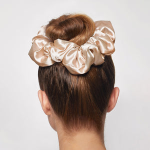 Satin Pillow Scrunchie - Champagne