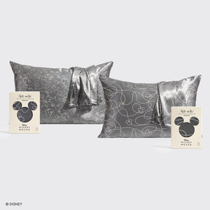 Kitsch x Mickey och Minnie örngottspaket - Charcoal