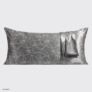 Kitsch x Mickey and Minnie Satin Pillowcase King Mickey Maze