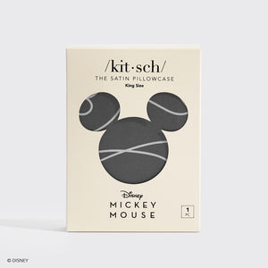 Kitsch & Mickey and Minnie Satin Kuddfodral King Mickey Maze - Charcoal