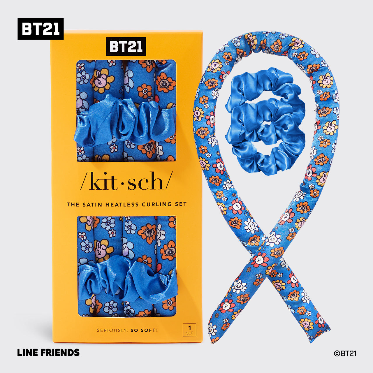 BT21 x Kitsch Heatless Curling Set - Universtar - Universtar