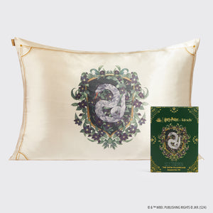 Harry Potter x Kitsch Satin örngott Standard - Slytherin