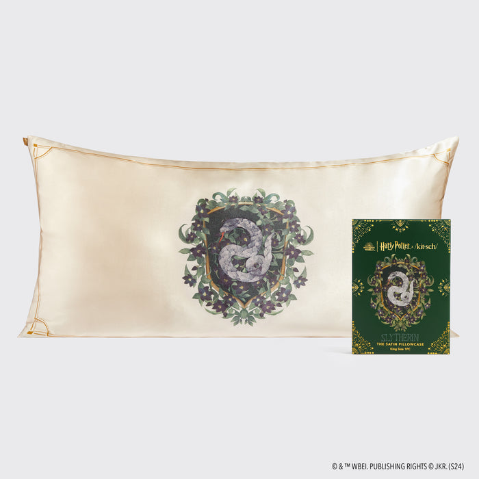 Harry Potter x Kitsch Satin Kuddfodral King - Slytherin