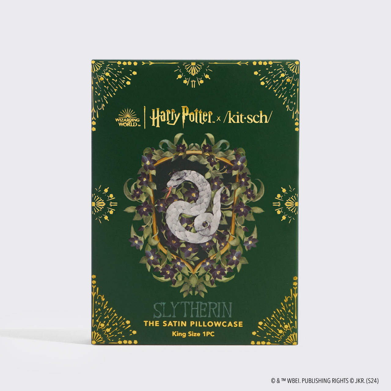 Harry Potter x Kitsch Federa di raso King - Serpeverde