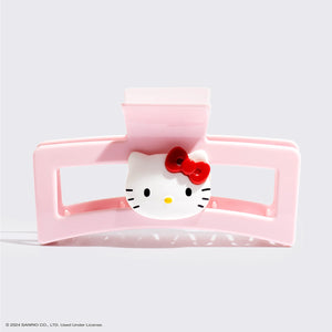 Hello Kitty x Kitsch Gerecycled Plastic Jumbo Open Vorm Klauwklem 1 stuk - Hello Kitty Gezicht