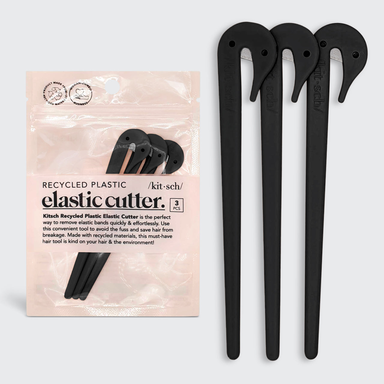 Black Elastic Cutters 3pc Set