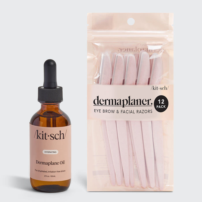 Dermaplane Öl + Dermaplaner Werkzeug-Bundle