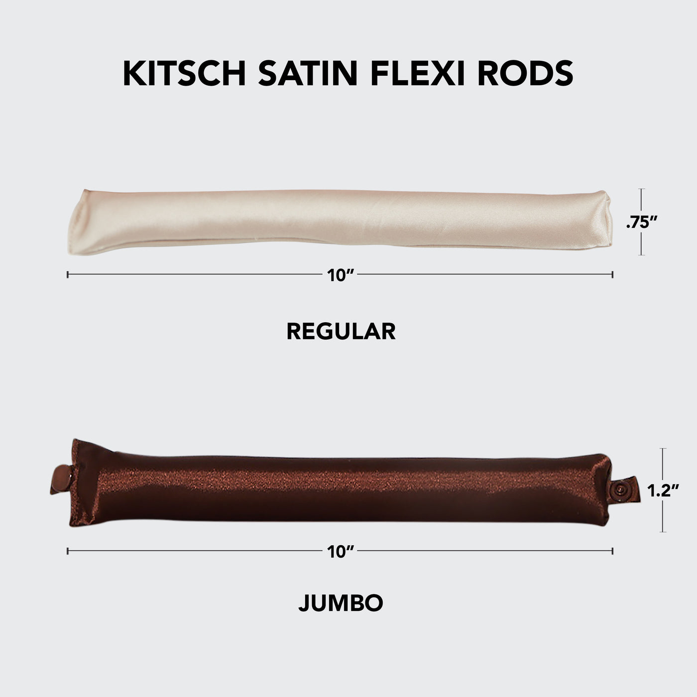 Satin Jumbo Flexi sauvat 4kpl - ruusupuu