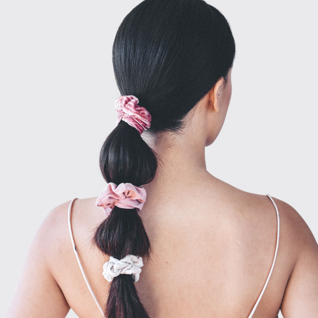 Velvet Scrunchies - Blush/Mauve