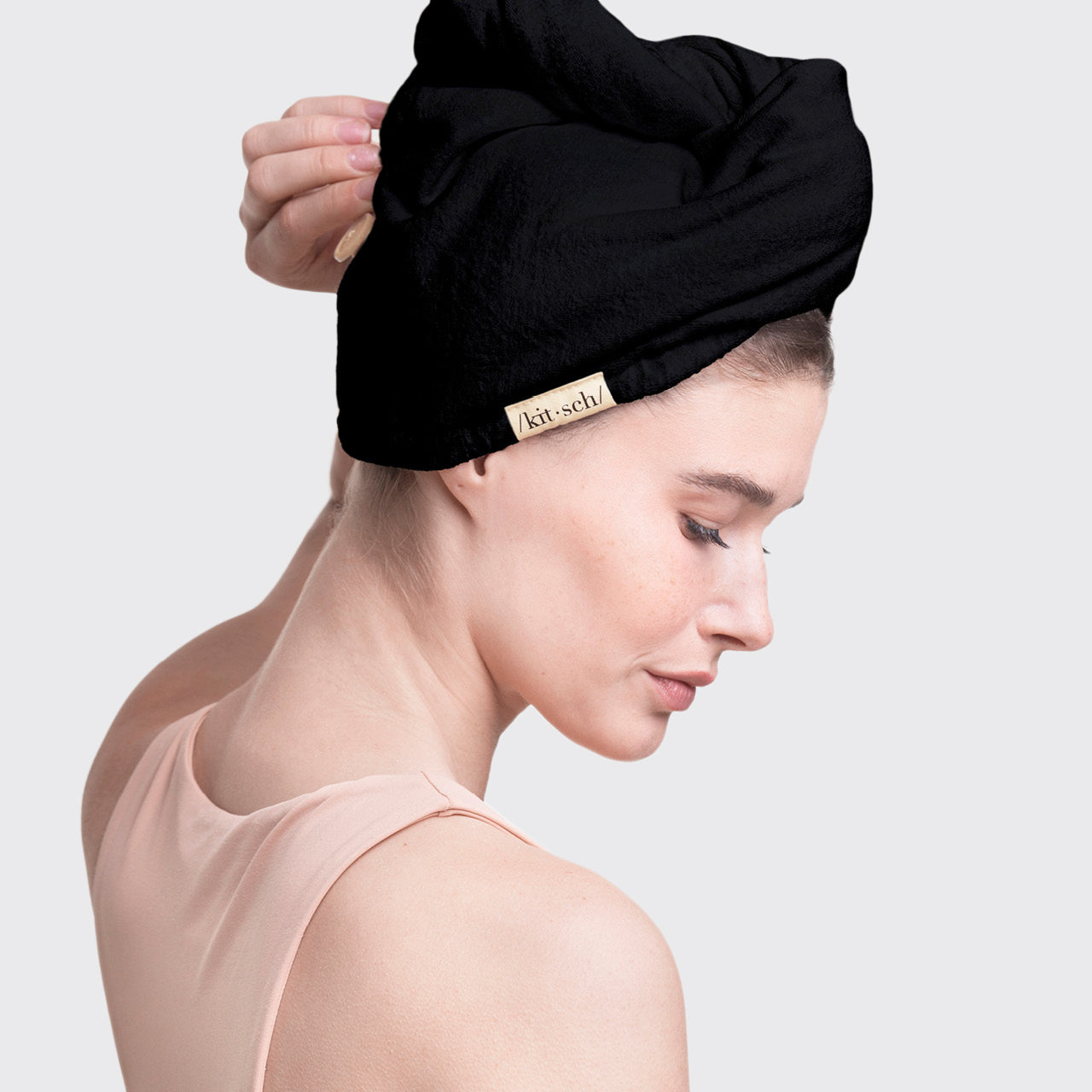 Eco-Friendly Hair Towel - Black